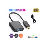 Derwell Hdmı To Vga Ses Destekli Kablosu Dönüştürme Adaptörü 1080p Xbox Ps4 Pc Dizüstü Tv Dönüştürücü Kablo