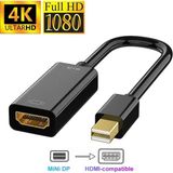 Derwell Mini Displayport To HDMI Kablosu 4k@2k Adaptörü 1080P Mini Dp Erkek HDMI Uyumlu Kadın Apple MacBook Air Pro Için Çevirici Kablo