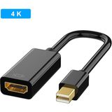 Derwell Mini Dp HDMI Kablosu 4K Mini Displayport Video Dönüştürücü Adaptör Erkek - Erkek/kadın Macbook Pro Air Mac Surface Pro Için Dönüştürücü Cabble