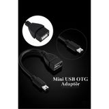 Derwell Mini Usb Otg Kablo 5 Pin Usb Çevirici Kablo Veri Kablosu Araba Ses Için Tablet Mp3 Mp4 Dönüştürücü