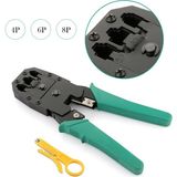 Derwell Network Sıkma Pensesi 8P8C Jack RJ45 RJ11 Rj9 Üçlü Soyucu Cat5 Cat6 Pense Internet Adsl Pense Çok Fonksiyonlu Utp Pensesi