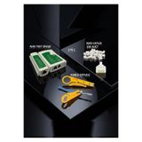 Derwell Network Test Cihazı Rj11 Rj45 + Kablo Soyucu + 100 ADET RJ45 CAT5/6E 3 in 1 Set