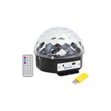 Derwell Parti Eğlence İçin Renkli Işık Bluetoth Hoparlör Usb/Bluetooth Sihirli Led Rengarenk Disko Led Işığı Çok Renkli