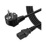 Derwell Power Güç Kablosu C13 3pinli Monitör Bilgisayar Baskül Tarzı Cihazı Psu Elektrik Güç Kablosu 220V 1.5 Metre