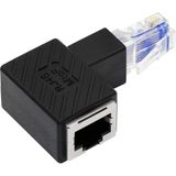 Derwell RJ45 Erkek-Dişi Uzatma Ağ Konnektörü Gigabit Destekli L Tipi RJ45 Dişi Erkek 90 Derece Cat Internet Ethernet Kablo Uç Çevirici Adaptör Network Aksesuar