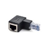 Derwell RJ45 Erkek-Dişi Uzatma Ağ Konnektörü Gigabit Destekli L Tipi Rj45 Dişi Erkek 90 Derece Cat İnternet Ethernet Kablo Uç Çevirici Adaptör