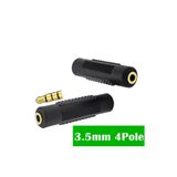 Derwell Streo 3.5mm Kadın 3.5mm Kadın Stero Adaptörü MP3 DVD Kulaklık İçin Jack Ses Kablosu Uzatma Konektörü