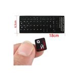 Derwell Türkçe Q Klavye Etiketi Laptop Pc Sticker Kaliteli Pvc-Keyboard Sticker PVC Harf Çıkartmaları Siyah SİYAH
