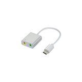 Derwell Type-C Tipi Harici Ses Kartı Hi-Fi Magic Voice 7.1 CH Ses Kartı Adaptörü Kulaklık Mikrofon Çevirici