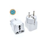 Derwell Universal Amerikan İngiliz Tipi Çevirici Fiş Priz Dönüştürücü Seyahat Adaptörü Erkek Fişli