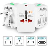 Derwell Universal Seyahat Adaptörü Abd İngiltere AU/NZ Ülkeler Arası Seyahat Adapter Çevirici