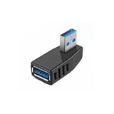 Derwell Usb 3.0 Sağ Açılı Konnektör Erkek Dişi 90 Derece Uzatma Adaptörü Yüksek Hızlı Usb Yeni 3.0 Sürümü