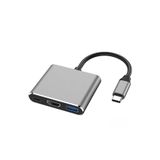 Derwell Usb 3.1 Type-C To Hdmi Usb 3.0 Yüksek Hızlı 4K 2K Ultra Hd Çevirici Dönüştürücü Adaptör Kablosu