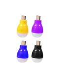 Derwell USB Beyaz Gece Lambası Mini Ampul Aydınlatma 1.5 Watt Güç Kompakt Ampul Tasarımı Mavi Renk