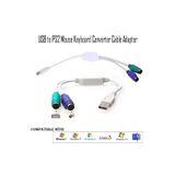 Derwell Usb Ps2 Dönüştürücü Ps2 Usb Çevirme Usb To Ps2 Eski Klavye Mouseyi Usb Girişine Çevirir Kablo