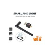 Derwell Usb Wifi Adaptörü 600mbps 2.4 Ghz Usb 802.11n/g/b Dongle Usblan Kablosuz Ağ Kartı Pc Wifi Alıcısı