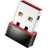Derwell USB Wifi Adaptörü 802.11N Anten 300 Mbps USB Kablosuz Alıcı Dongle Ağ Kartı Masaüstü Wifi Adapter