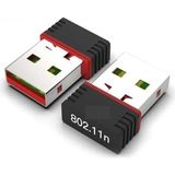 Derwell USB Wifi Adaptörü Kablosuz Wifi Internet Alıcı Ağ Kartı Masaüstü Bilgisayar Pc 300 Mbps 802.11N RTL8188FTV Wifi Dongle Kablosuz Internet Alıcı