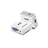 Derwell VGA To HDMI Çevirici Dönüştürücü Adaptör Video Kutusu Ses Adaptörü Dizüstü Pc Hdtv Adapter