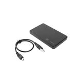 Derwell Yeni 2023 2.5 Hdd Kutusu Usb 2.0 Harici Harddisk Kutusu Piramit Uç 5pin Usb 2.0 Giriş Sata Ssd Siyah Siyah