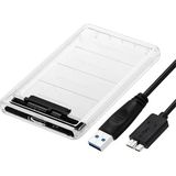 Derwell Yeni 2025 2.5” Hdd/ssd USB 3.0 To Sata Dönüştürücü Harici Şeffaf Taşınabilir Kolay Kurulum / 4 Tb'a Kadar Destekli