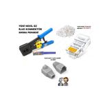 Derwell Yeni 2025 Nesil Pense + Delikli Rj45 Cat6 30 Adet + 30 Adet Cover İnternet Lan Ethernet Bakım Kiti,Derwellurasni1x
