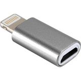 Derwell Yeni 2025 Otg Micro USB To Iphone Lightining Çevirici Dönüştürücü Adaptör Beyaz
