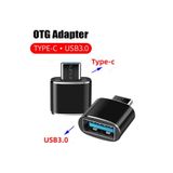 Derwell Yeni 2025 Usb Dişi To Type-c Erkek Dönüştürücü Otg Çevirici Dönüştürücü Adaptör Siyah