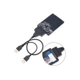 Derwell Yeni 2026 Çift Usb 2.0 Sata 22 Pin 2.5 Inç Sabit Disk Hdd Adaptörü Dönüştürücü Seri Ssd Kablosu