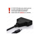 Derwell Yeni Çift Usb 2.0 Sata 22 Pin 2.5 Inç Sabit Disk Hdd Adaptörü Dönüştürücü Seri Ssd Kablosu SİYAH
