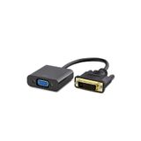Derwell Yeni Dvı Erkek Vga Dişi Adaptör Full Hd 1080p Dvi Vga Adaptörü 24+1 25 Pin 15 Pin Kablo Dönüştürücü SİYAH