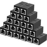 Derwell Yeni Gigabit RJ45 Dişi Dişi CAT5/CAT6/CAT7CAT8 Ethernet Lan Ağı Birleştirici Ara Internet Kablosu Uzatıcı 20 Adet