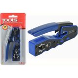 Derwell Yeni Nesil Ez Cat6/cat7 RJ45 Pense 8P8C Utp RJ11 RJ12 RJ45 Ethernet Konnektörü Sıkma Kesme Soyma Network Ethernet