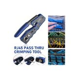 Derwell Yeni Nesil Ez CAT6/CAT7 Rj45 Pense 8P8C Utp Rj11 Rj12 Rj45 Ethernet Konnektörü Sıkma Kesme Soyma, Standart, DrwlCat7mavişpens, Mavi, Erkek