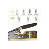 Derwell Yeni Nesil Ez RJ45 Ağ Crimper Çok İşlevli Ethernet Sıkma Pensesi Kesme/Şerit (RJ11/CAT5E/6 UTP STP)