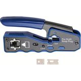 Derwell Yeni Nesil Mavi Ez CAT7/CAT6A/CAT6 8P8C Utp Yeni Nesil Sıkma Pensesi RJ45 RJ11 RJ12 Crimper Pensesi Network Aksesuarları