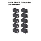 Derwell Yeni Nesil Pense Ez Rj45 Delikli 100 lü Ethernet İnternet Cat5e 6/7/8 Ethernet Birleştirici 10 Adet, Standart, DRWLnetwork4in1, Çok Renkli, Erkek