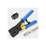 Derwell Yeni Nesil RJ45 RJ11 Cat5 Cat6 Konnektör Pensesi Yeni Nesil Rj45 100'lü Jak 100'lü Kılıf Test Cihazı