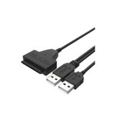 Derwell Yeni Usb 2.0 2.5 3.5 İnç Sata SSD Hdd Hard Disk Dc Güç Çevirici Dönüştürücü Adaptör Kablosu SİYAH, DR22PİN
