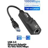 Derwell Yüksek Hızlı Internet Kablosuz USB 3.0/3.1 Gigabit Ethernet Adapter — 10/100/1000MBPS Network Lan Converter For Laptop /pc & Mac Uyumlu Network
