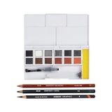 Derwent 12 Parça Shade & Tone Sulu Boya Seti Renkli Ve Standart Ölçülerde Boyalar
