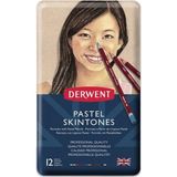 Derwent 12'li Pastel Kalem Seti Ten Renkleri ile Profesyonel Kalite Sanatsal Malzeme