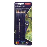 Derwent 6 Renk Blister Inktense Serisi Mürekkep Bazlı Suluboya Kalem Seti