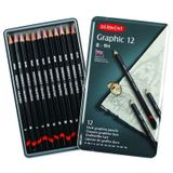 Derwent 9B-H Graphic Dereceli Kalem Seti