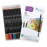 Derwent Academy 12 Renk Metal Kutu Kuru Boya
