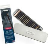 Derwent Artists Pencil Kuru Boya Kalem Seti 6'lı Teneke Kutu (Kuru Boya Kalemi) - Renkli - Standart