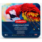 Derwent : Chromaflow : Kuru Boya Kalem Seti : 48 Renk (Metal Kutu) - Karışık Renk