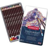 Derwent Coloursoft 12'li Kuru Boya Kalem Seti / 0701026 - 12'li Kutu