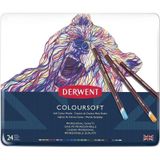Derwent Coloursoft Kuru Boya Kalemi 24'lü Teneke Kutu