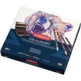 Derwent Coloursoft Pencil 48'li Ahşap Kutu (Yumuşak Kuru Boya Kalemi) - Renkli